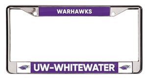 License Plate Frame - UW-Whitewater Warhawks - main view