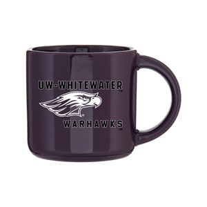 Mug - Dark Purple UW-Whitewater over Mascot over Warhawks - main view