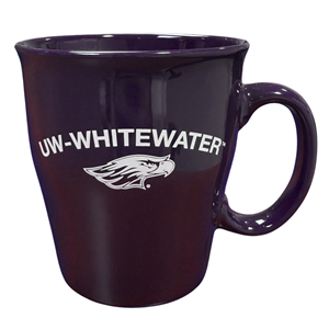 Mug - 16oz Purple UW-Whitewater over Mascot - main view