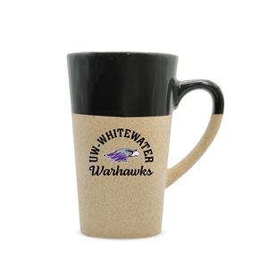 Image of Mug - Stone Glazed 16 oz with UW-Whitewater over Mascot and Warhawks