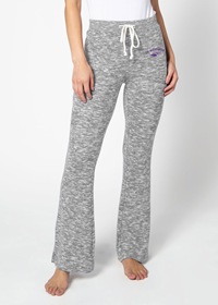 Chicka-d Sweatpants Comfy Flare with UW-Whitewater arched over Mascot