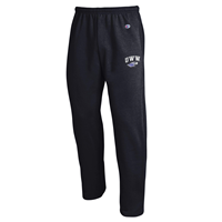 Image of Champion Sweatpants UWW arched over Mascot -  black