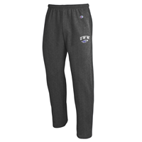 Image of Champion Sweatpants UWW arched over Mascot -  granite