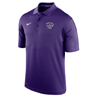 Nike Dri-Fit Polo with Embroidered UW-Whitewater arched over Mascot and Alumni