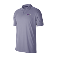 Nike Purple and White Victory Polo with Embroidered Mascot over UW-Whitewater