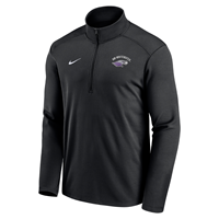 Image of Nike 1/4 Zip Pacer Dri-Fit UW-Whitewater arched over Mascot -  black