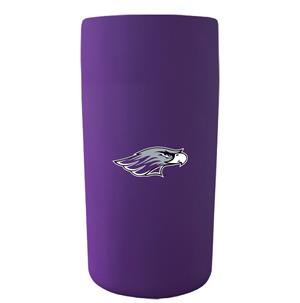 Image of Shooter Shot Glass 2.5 oz Ceramic Purple with Mascot Head