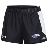 Under Armour Shorts Game Day Black with Mascot and White Detail