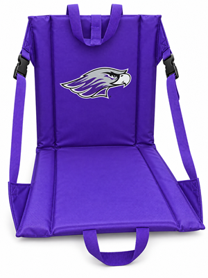 Stadium Seat - Purple with Mascot - main view