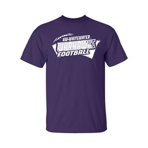 Image of MV Sport Stadium T-Shirt with UW-Whitewater over Warhawks Football