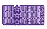 Image of Sticker - UWW Warhawks Repeating