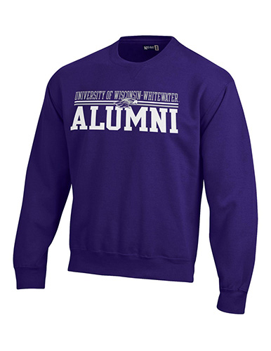 Gear for Sports Crewneck Sweatshirt with Full Uni over Alumni with Tackle Twill Lettering (SKU 105109191)