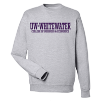 Freedomwear Crewneck Sweatshirt UW-Whitewater over College of Business & Economics