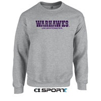 CI Sport Crewneck Sweatshirt Embroidered Warhawks over UW-Whitewater