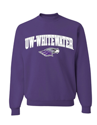 Freedomwear Embroidered UW-Whitewater over Mascot Crewneck Sweatshirt