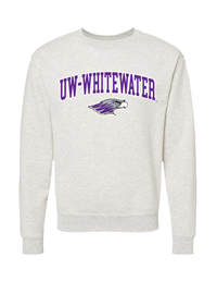 Freedomwear Embroidered UW-Whitewater over Mascot Crewneck Sweatshirt