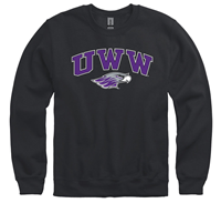 Image of New Agenda Crewneck Sweatshirt with UWW over Mascot -  1