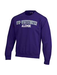 Gear for Sports Crewneck Sweatshirt with UW-Whitewater over Alumni Tackle Twill Lettering