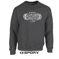 CI Sport Crewneck Sweatshirt Embroidered UW-Whitewater over Warhawks with Mascot