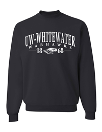 Freedomwear UW-Whitewater Warhawks over Mascot 1868 Crewneck Sweatshirt