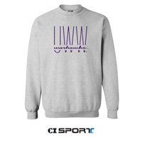 CI Sport Crewneck Sweatshirt with Embroidered Tall UWW with Script Warhawks