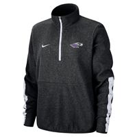 Women's 1/2 Zip Micro Fleece with Embroidered Mascot