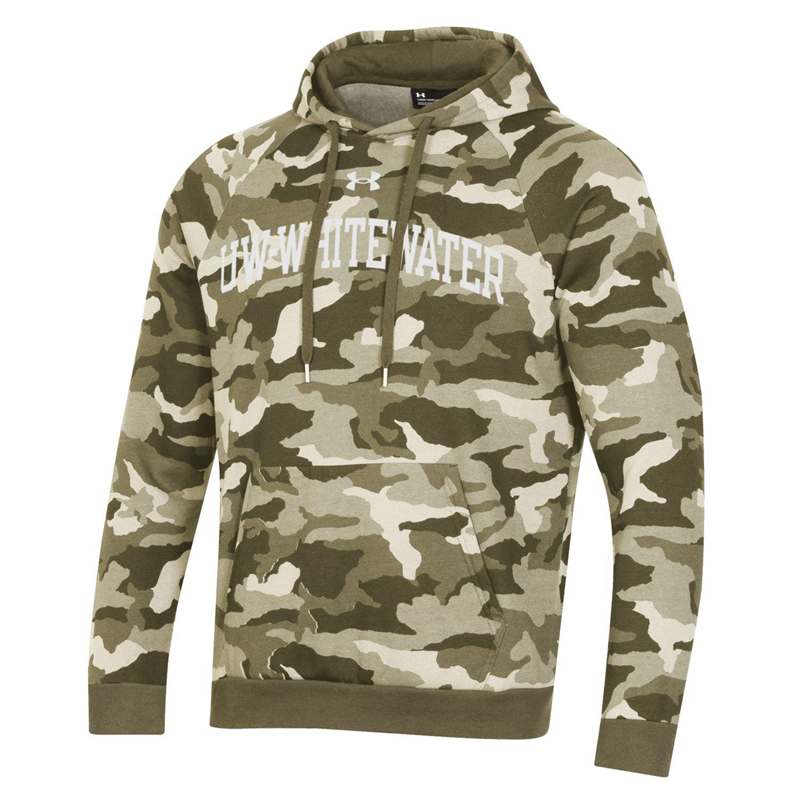 Under Armour Hooded Sweatshirt Camo Design with UW-Whitewater