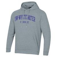 Under Armour Hooded Sweatshirt with UW-Whitewater over Warhawks in Box