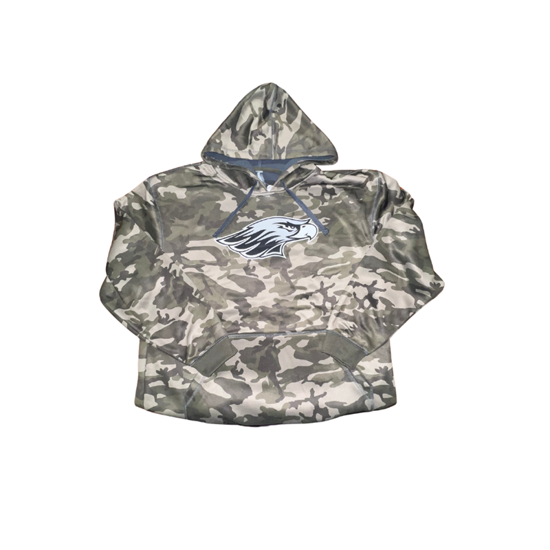 Image of Ouray Hooded Sweatshirt Green Camo with Warhawk Head (SKU 107429693) Image of Ouray Hooded Sweatshirt Green Camo with Warhawk Head (SKU 107429693)