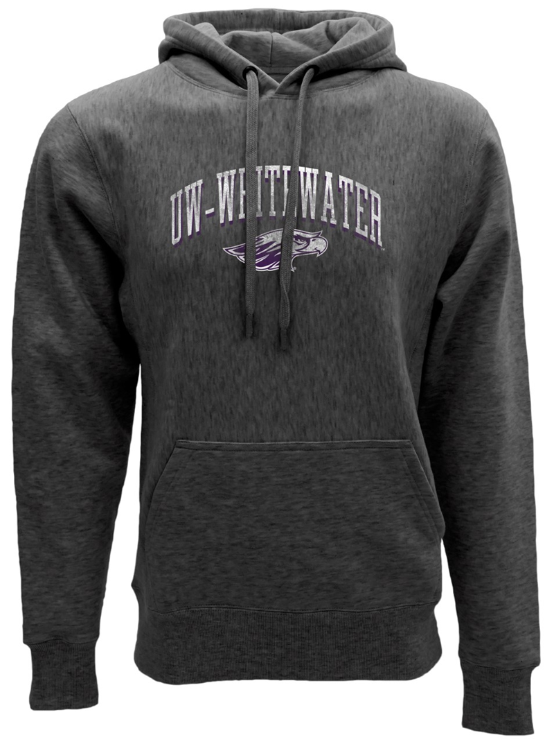 Blue 84 Hooded Sweatshirt with Distressed UW-Whitewater over Mascot