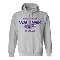 Baseball Hooded Sweatshirt UWW Branded -  grey