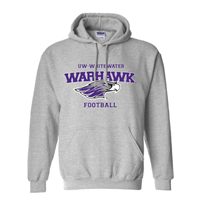 Football Hooded Sweatshirt UWW Branded -  1