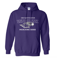 Marching Band Hooded Sweatshirt UWW Branded