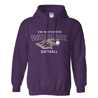 Softball Hooded Sweatshirt UWW Branded