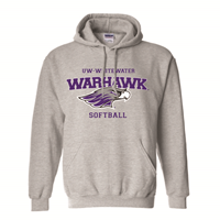 Softball Hooded Sweatshirt UWW Branded