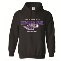 Softball Hooded Sweatshirt UWW Branded