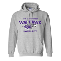 Image of Swim & Dive Hooded Sweatshirt UWW Branded -  1