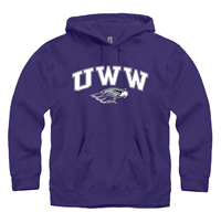 New Agenda Hooded Sweatshirt with UWW over Mascot