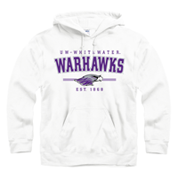 New Agenda UW-Whitewater Warhawks over Mascot Est 1868 Hooded Sweatshirt
