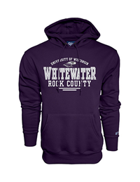 Blue 84 Purple Sweatshirt University of Wisconsin Whitewater Rock County