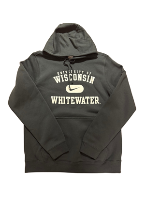 Image of Nike Hooded Sweatshirt Club Fleece UWWhite -  black