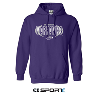 CI Sport Hooded Sweatshirt Embroidered UW-Whitewater over Warhawks with Mascot