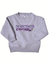 College Kids Oxford Sweatshirt with UW-W over Warhawks and Mascot
