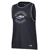 Women's Jersey with UW-Whitewater arched over Mascot and Warhawks with Warhawks on back