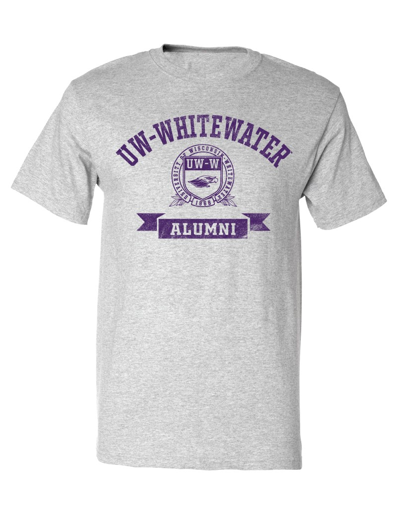 Freedomwear UW-Whitewater over Seal Design and Banner Alumni T-Shirt (SKU 106315771)