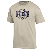 Champion T-Shirt with Est. 1868 over UW-Whitewater over Warhawks