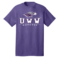 Freedomwear T-Shirt Mascot over UWW over Warhawks with Line Design