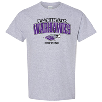 Boyfriend: T-Shirt UW-Whitewater Warhawk over Mascot and Boyfriend