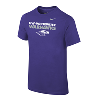 Nike T-Shirt UW-Whitewater over Warhawks and Mascot