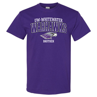 Brother: T-Shirt UW-Whitewater Warhawk over Mascot and Brother